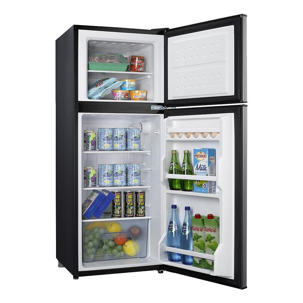 Geladeira Refrigerador Compacto HQ Defrost 140 Litros Preto/Inox HQ-140RDF - 127V