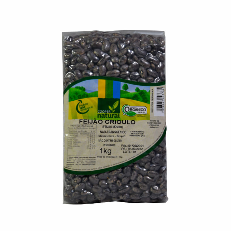 Feijão Crioulo Orgânico Coopernatural 1kg