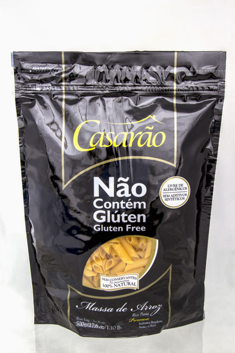 Macarrão Penne Premium Sem Glúten Casarão 500g