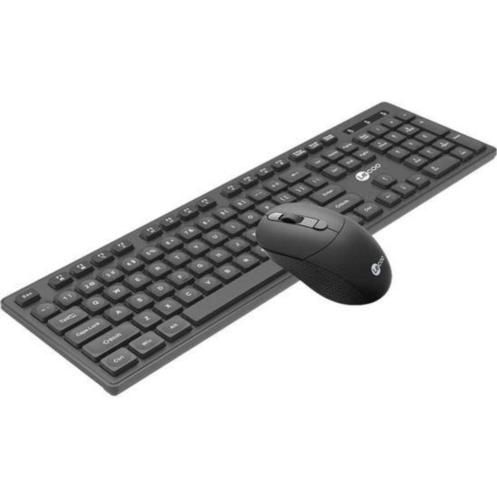 Kit Teclado E Mouse Lecoo Kw201 Sem Fio Preto [f002]