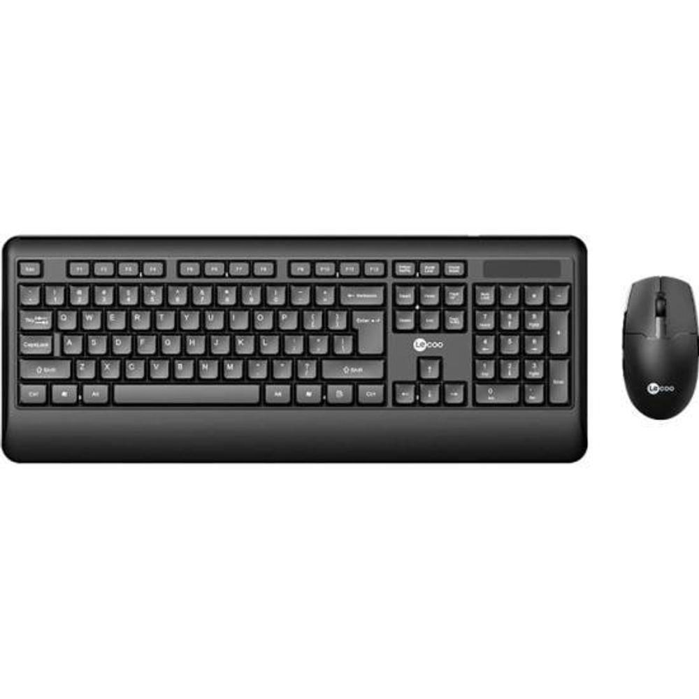 Kit Teclado E Mouse Lecoo Kw202 Sem Fio Preto [f002]