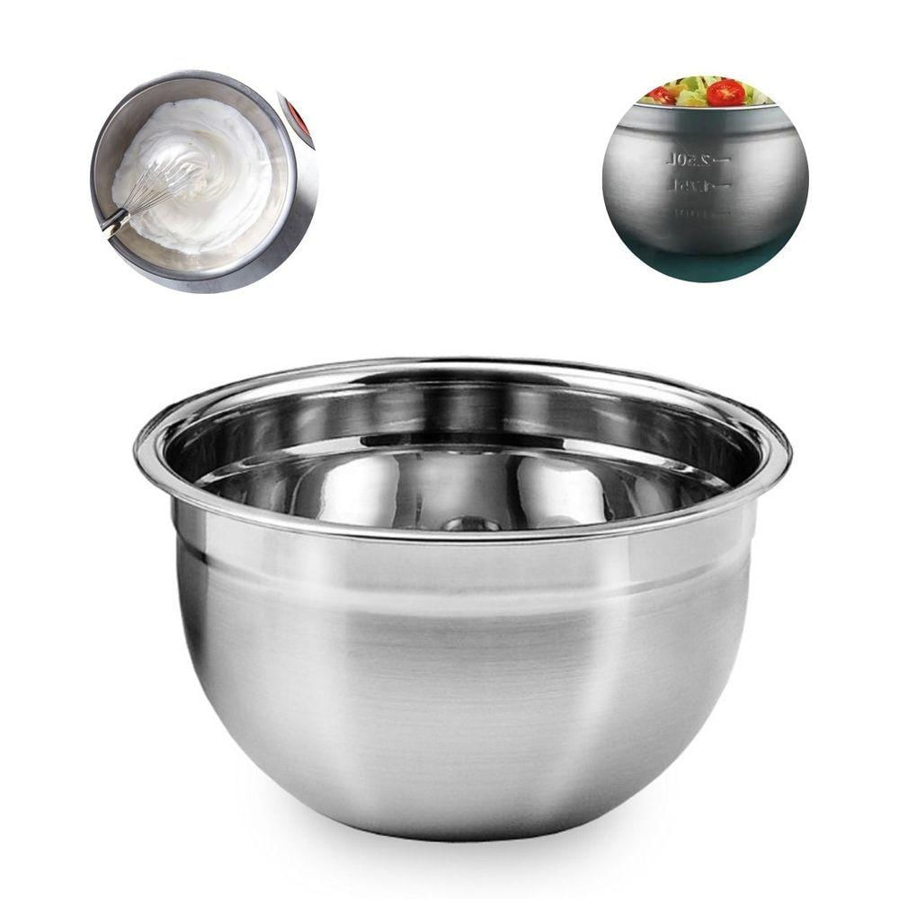 Tigela Mixing Bowl Inox Multiuso Salada Molho Cozinha 22cm