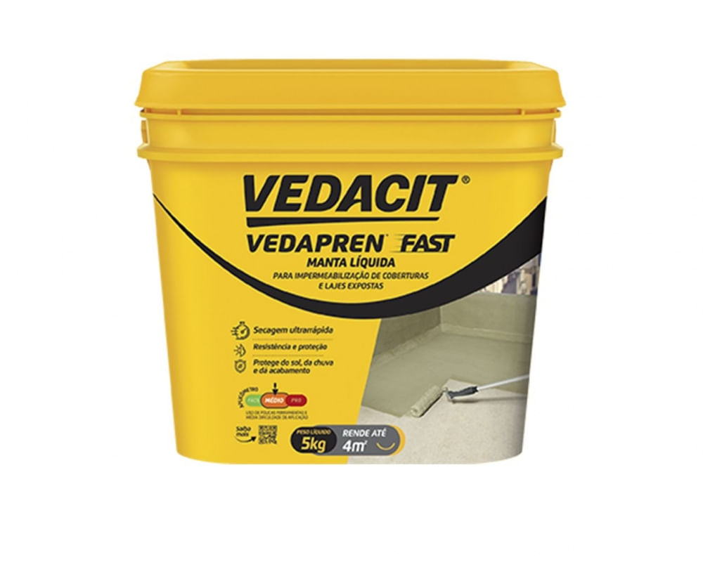 Vedapren Fast Manta Liquida Aa Branco Gl 5Kg O.Baumgart