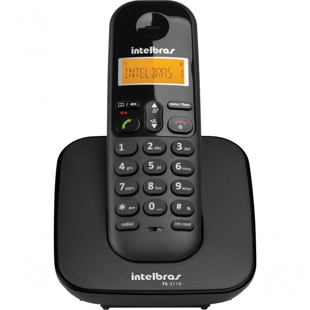 Telefone Sem Fio Com Identificador De Chamadas Ts 3110 Preto 4123110