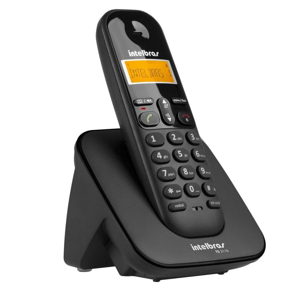 Telefone Sem Fio Com Identificador De Chamadas Ts 3110 Preto 4123110