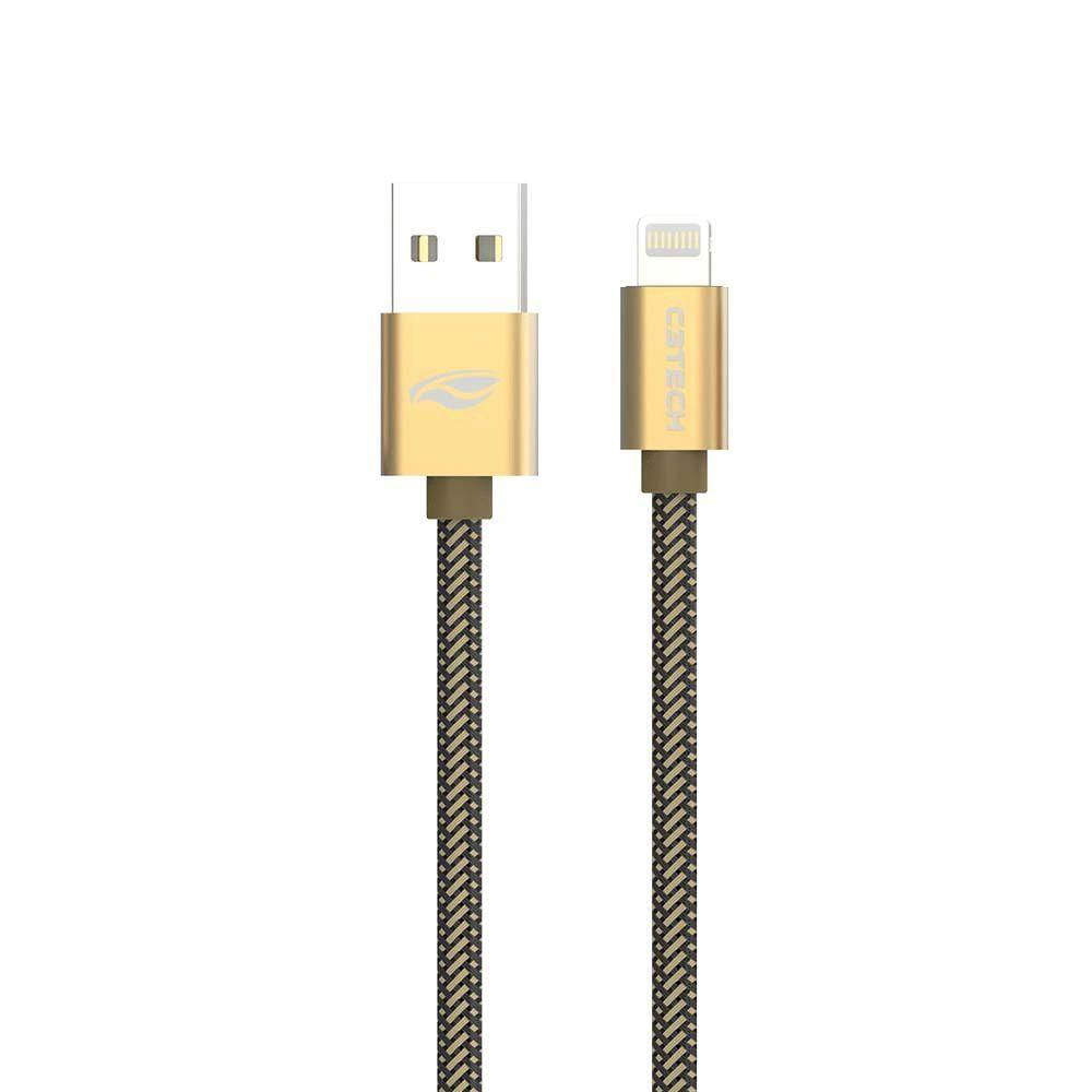 Cabo Usb-lightning C3tech Cb-210gd 2,0a 2m