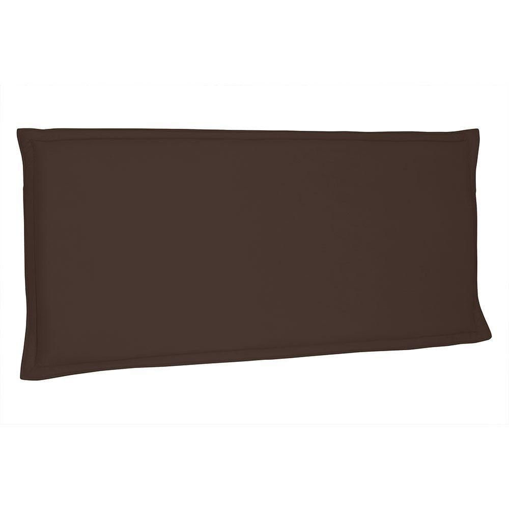 Cabeceira Painel King 1,95m Veneza Suede Marrom Café