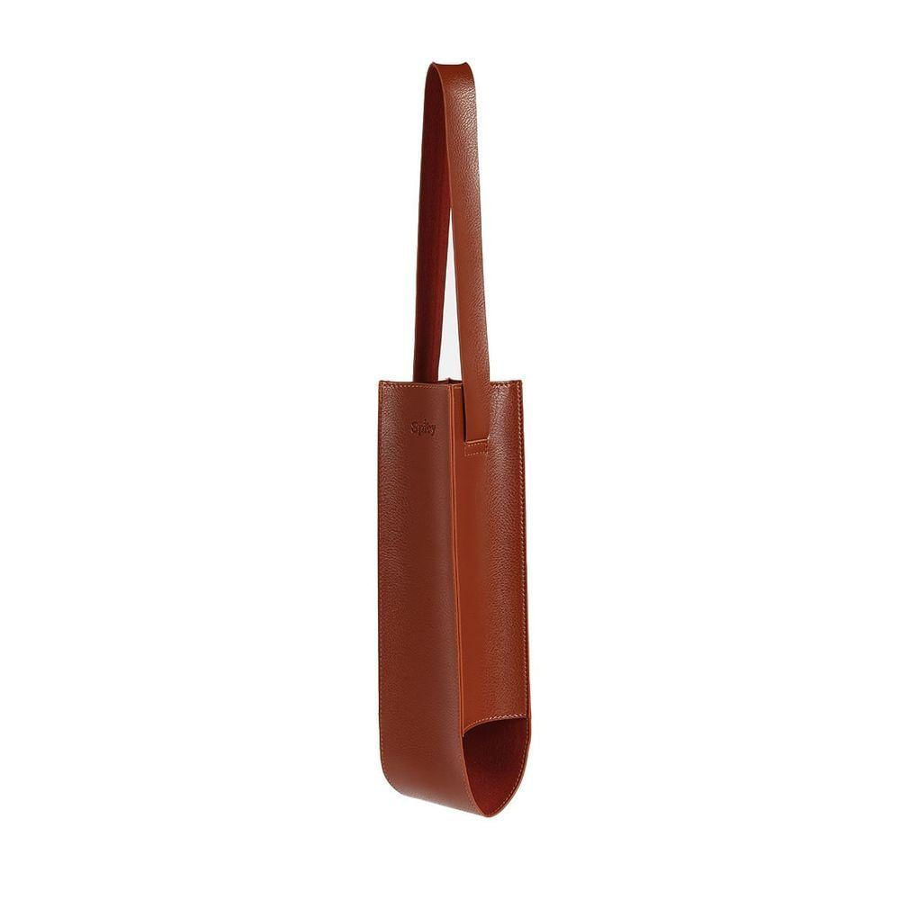 Bolsa De Vinho Em Couro 29x8x8cm Spicy