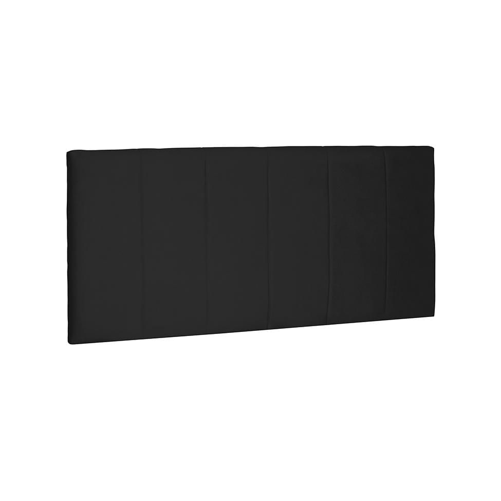 Painel para Cama Box Casal Ravenna Suede Preto