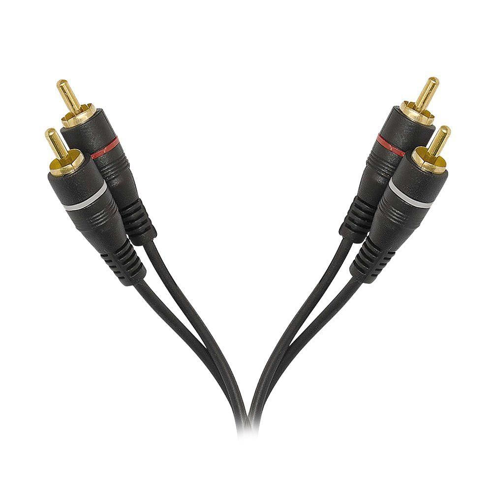 Cabo De Audio Gold Evus 2 Rca + 2 Rca Macho Standard C-019 5.0m