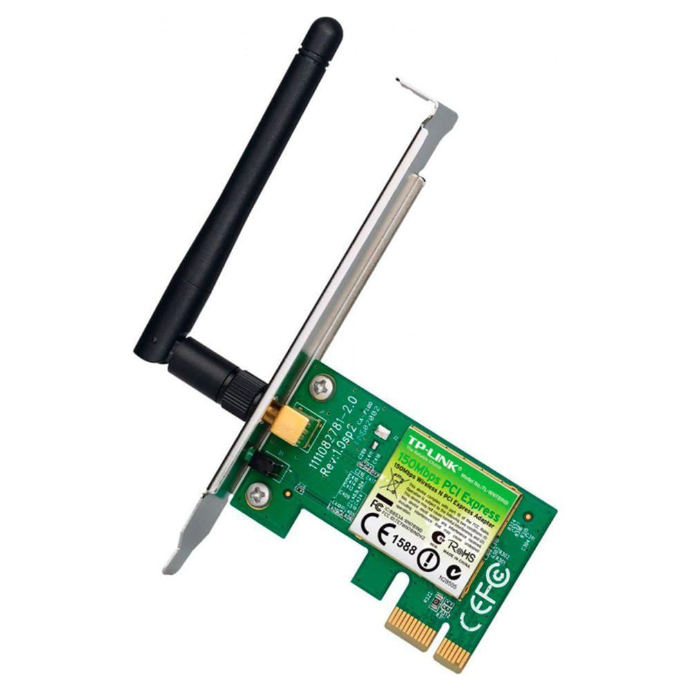 Placa De Rede Wireless Pci-Express 150Mbps C/ Low Profile Tl