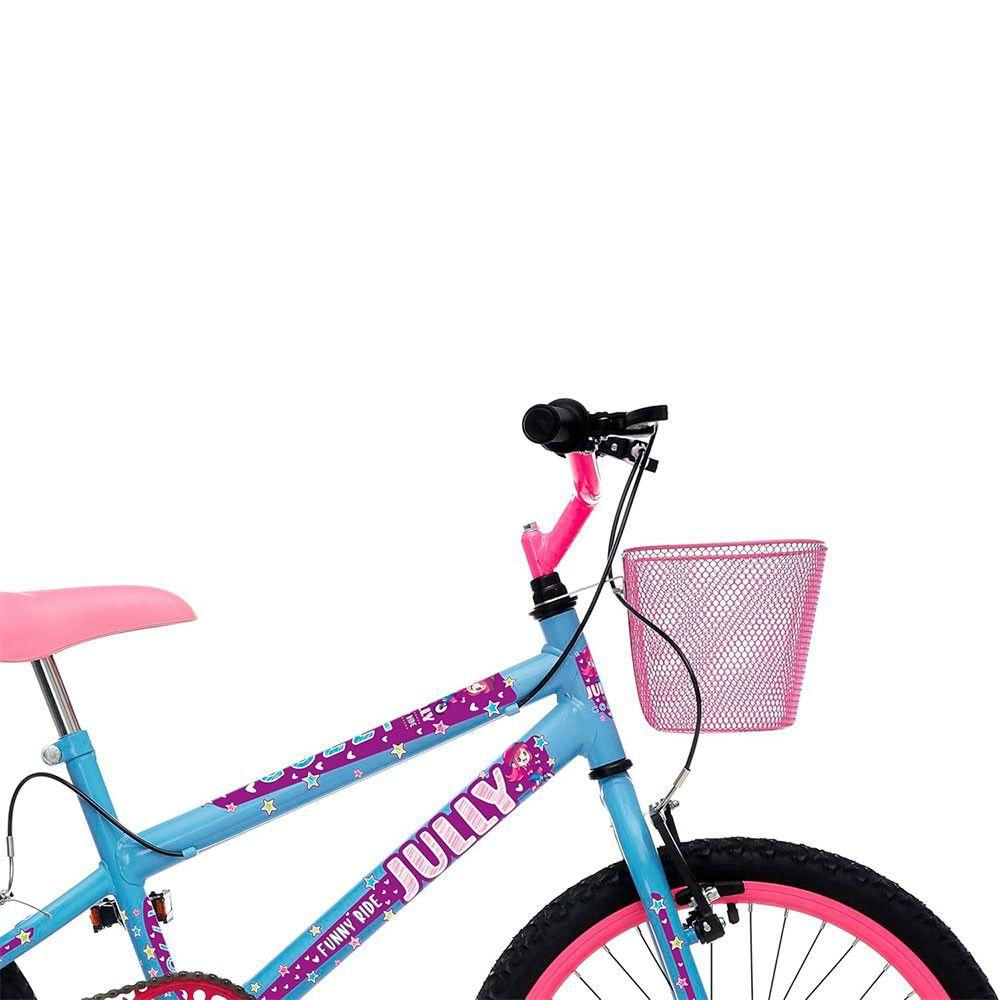 Bicicleta Colli Jully Aro 20 Aero 36 Raias Azul Champanhe
