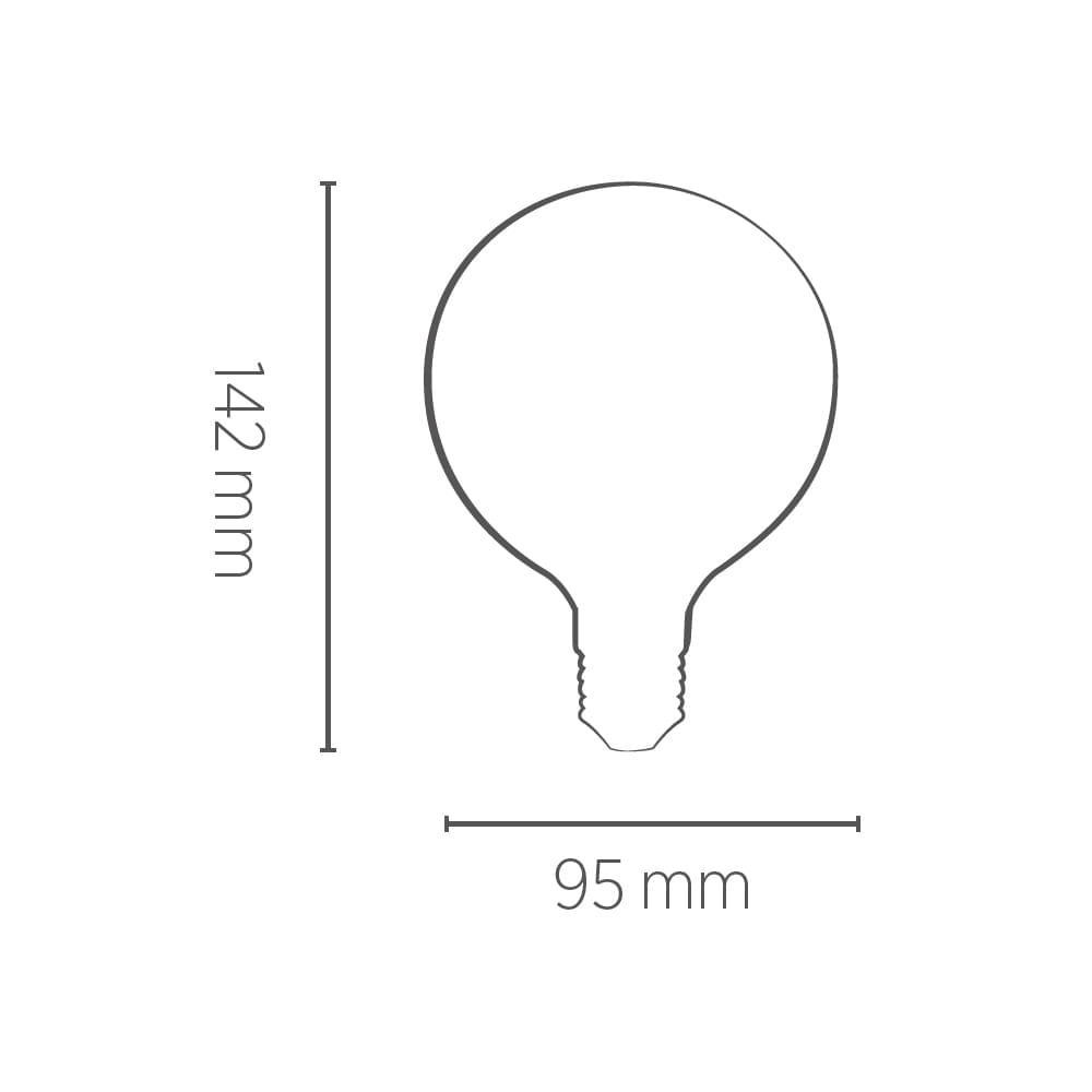 Lâmpada Led Save Energy Filamento G95 Vintage IP65 4W E27 Bivolt Bivolt