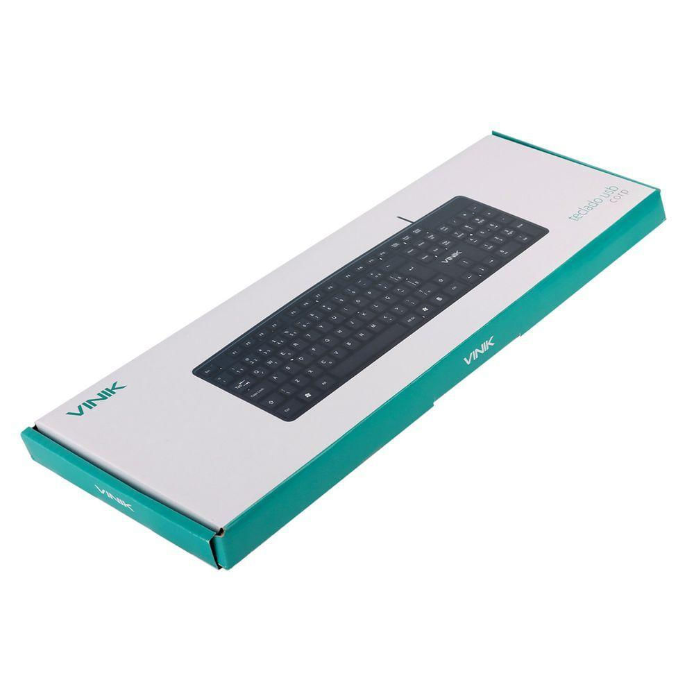 Teclado Usb Corp Abnt2 Cabo 1.8m - Ct301