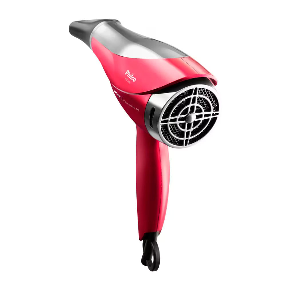 Secador de Cabelos Philco PSC2300 com Motor DC 2200W Vermelho / Bivolt