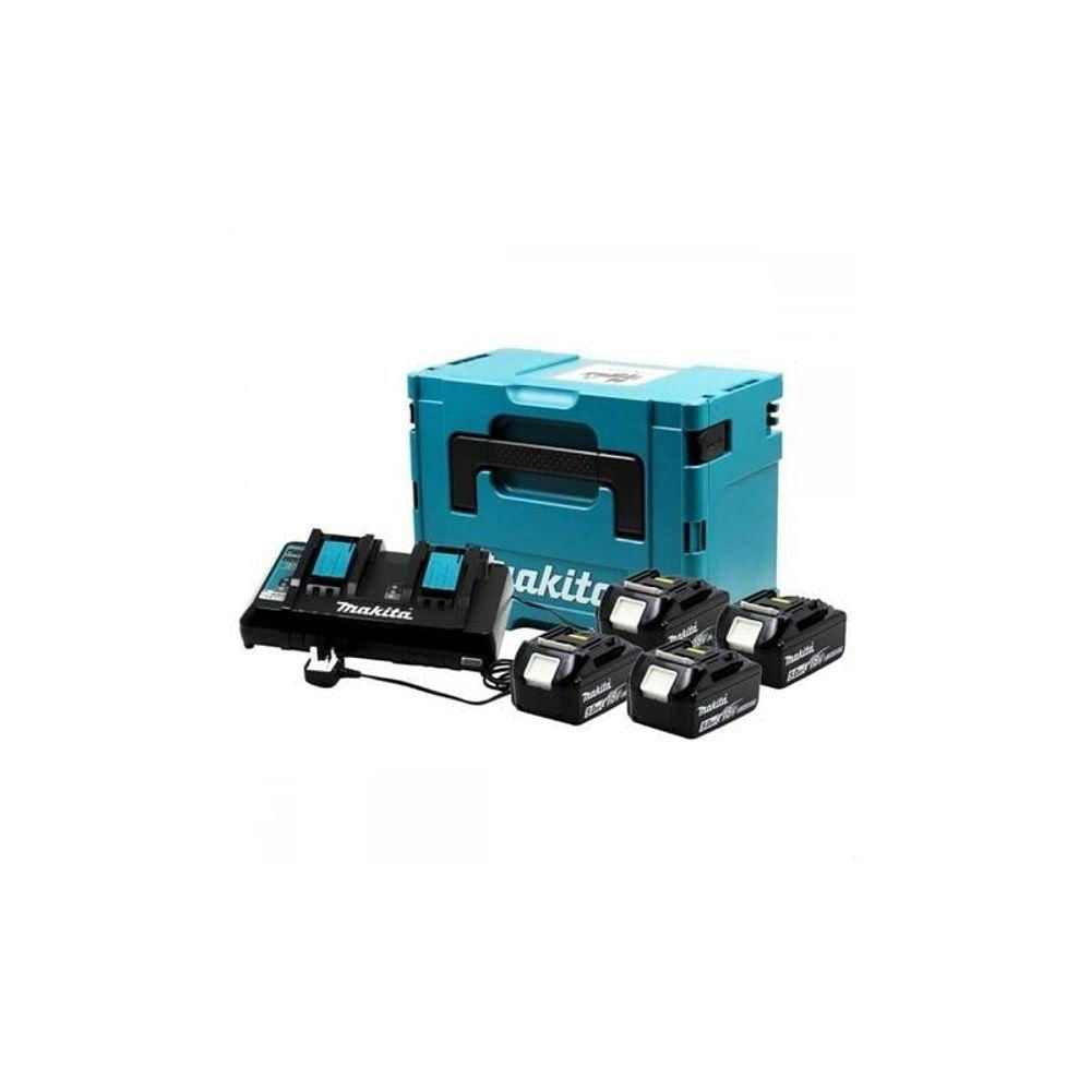 Kit Carregador Dc18rd 127v Com 4 Baterias Bl1860b Makita