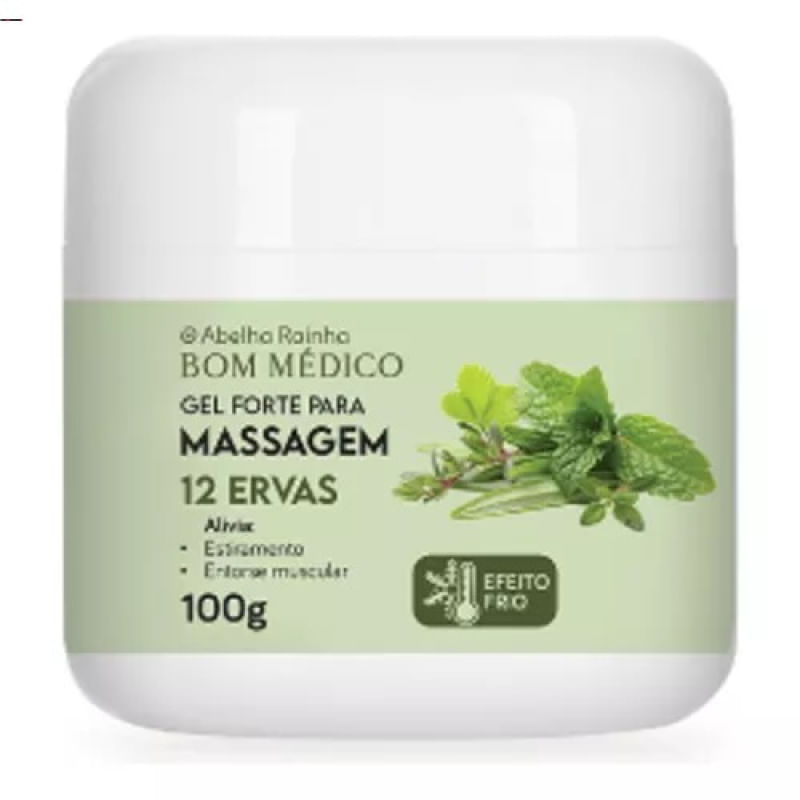 Bom Medico  Para Massagem 12 Ervas 100ml  (3495)