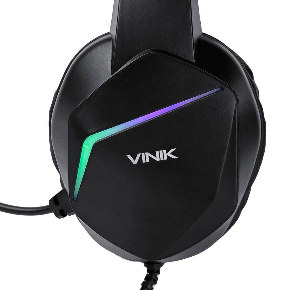 Fone De Ouvido Headset Gamer Vinik V Blade Iii Usb - Led Rainbow - Vkhsgviii