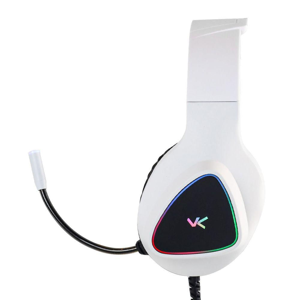 Fone De Ouvido Headset Gamer Chroma Usb 7.1 Rgb Branco - Gh802