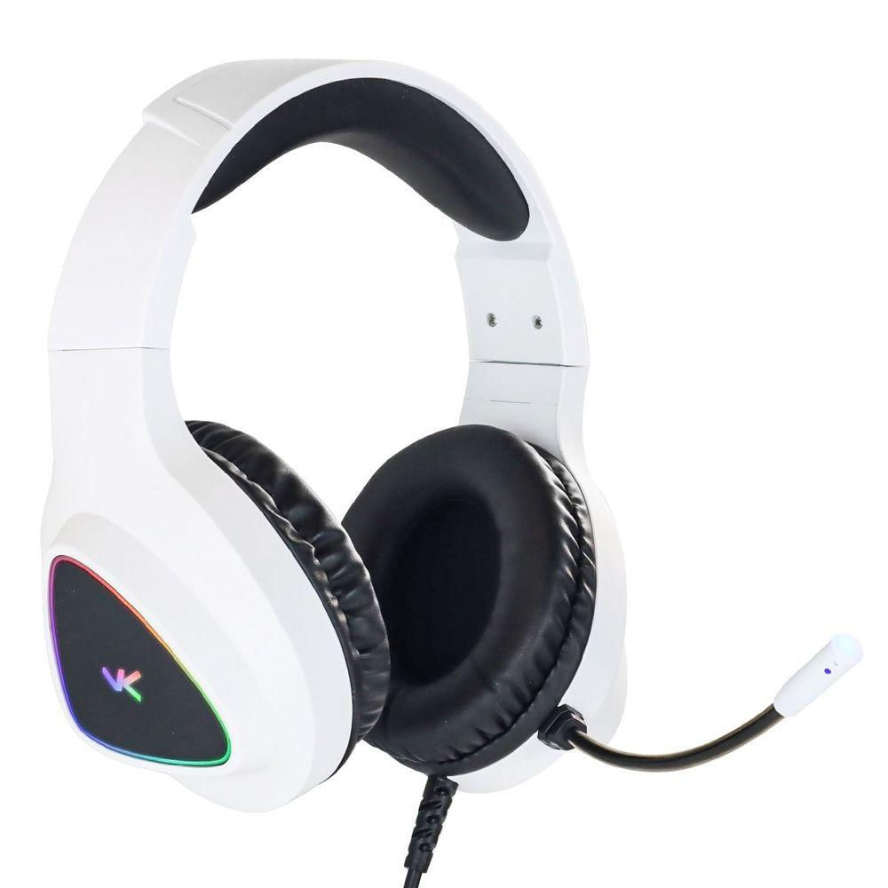 Fone De Ouvido Headset Gamer Chroma Usb 7.1 Rgb Branco - Gh802