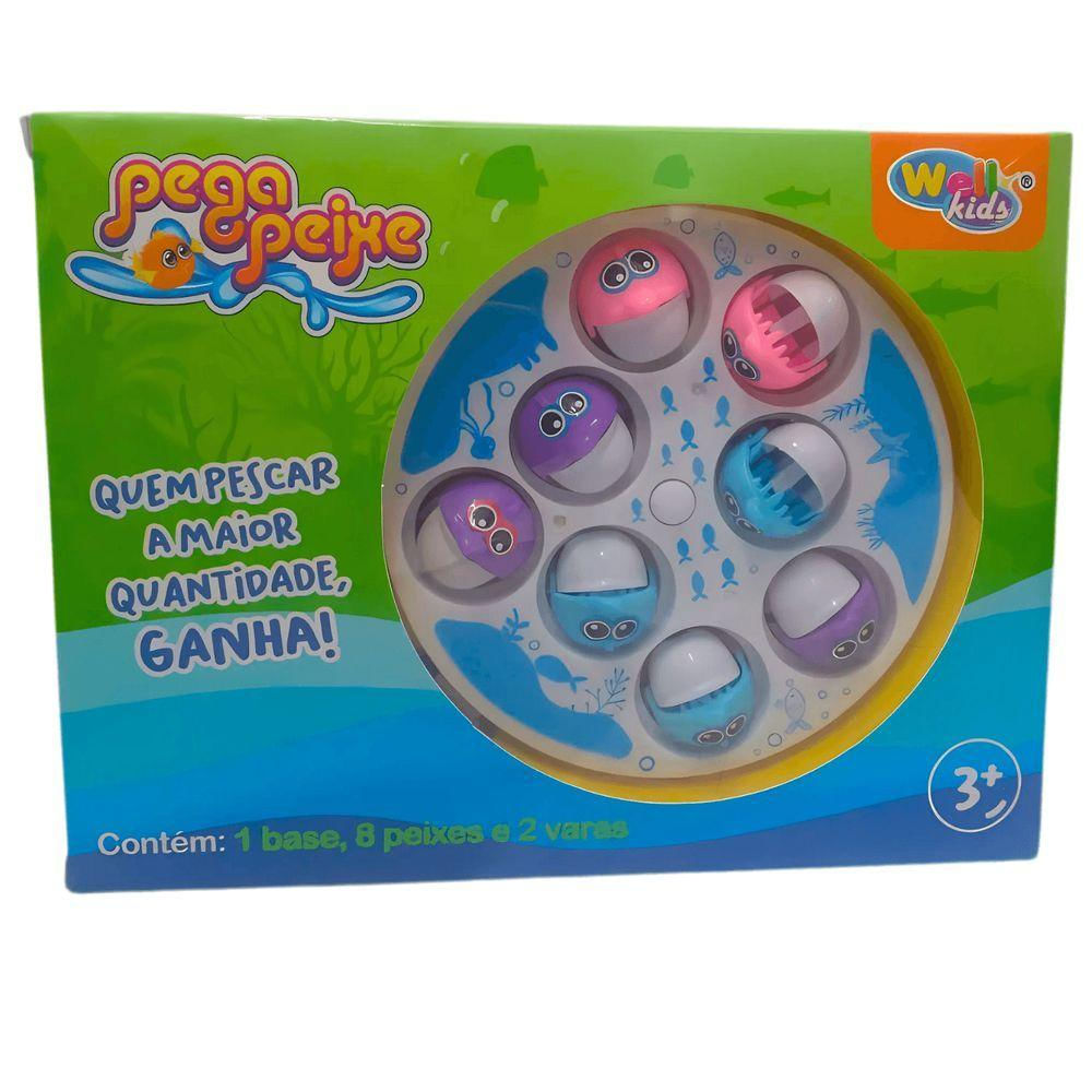 Jogo Pescaria Pega Peixe C- 11 Peças - Wellkids