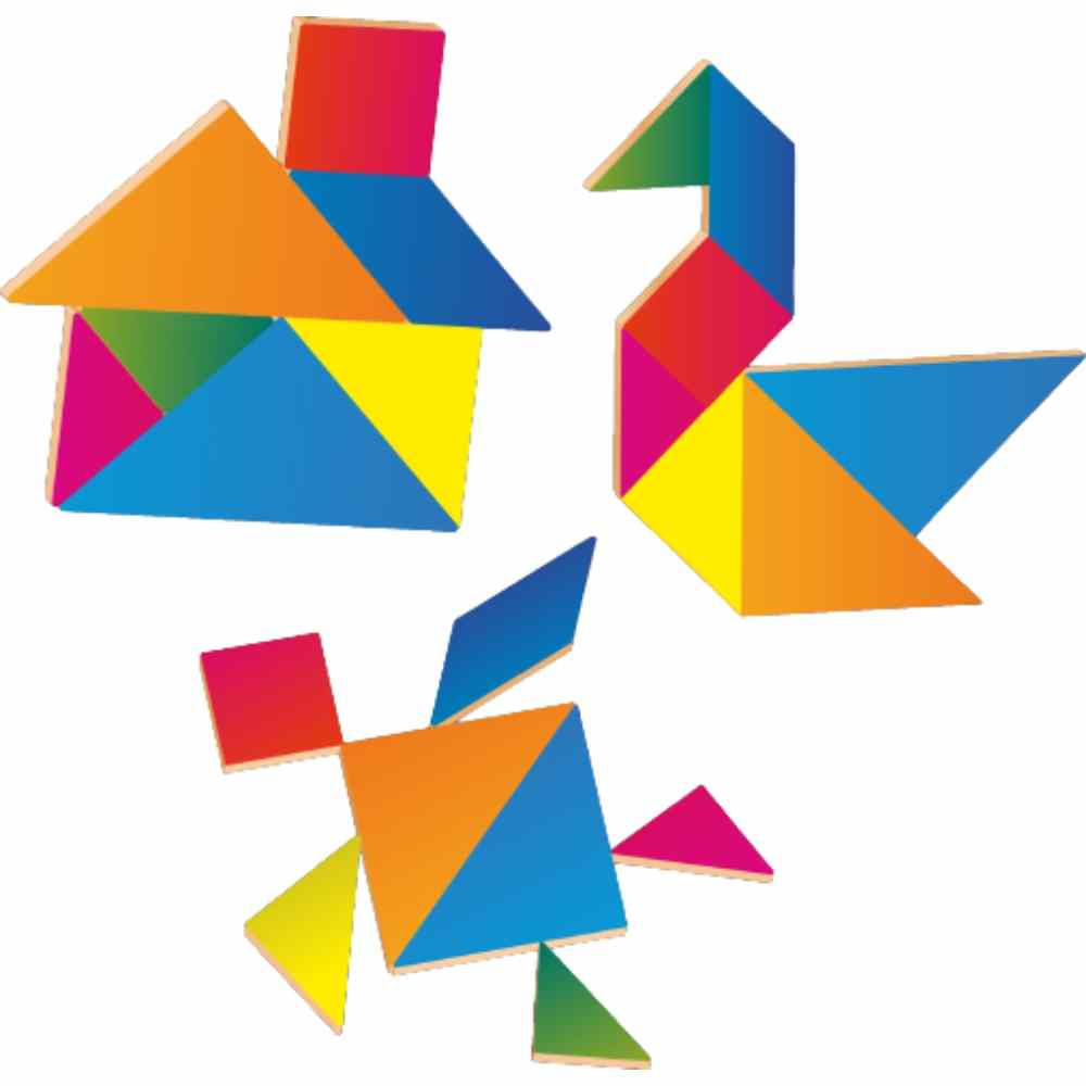 Jogo Tangram - Madeira - 2068 - Brincadeira De Criança