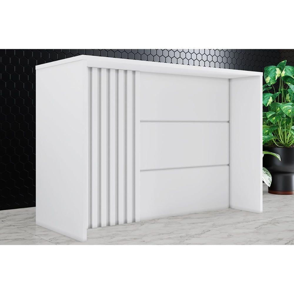 Balcão de Cozinha Modulado Gourmet Americana Branco - Henn