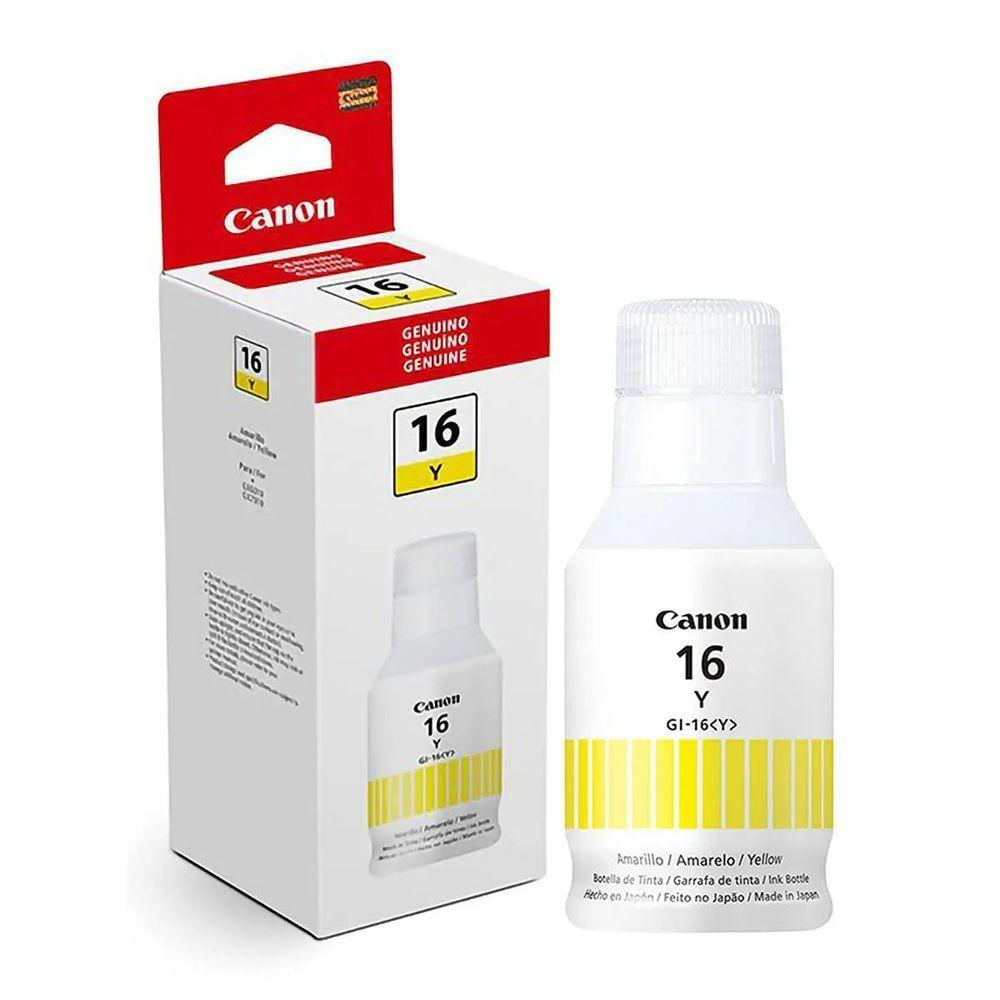 Refil De Tinta Canon Gi-16 Amarelo Original Gi16 G16 Bk Gx5010 Gx6010 Gx7010