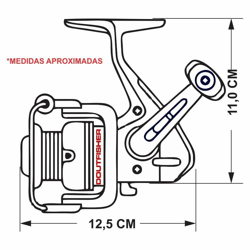 Kit 2 Molinete Marine Sports Elite 3000 Fd 5.2:1 Gold