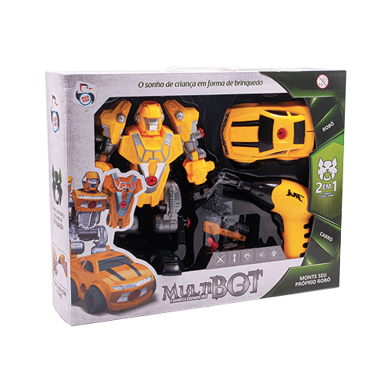 Carro e Robô Multibot Car Transform - Pica Pau