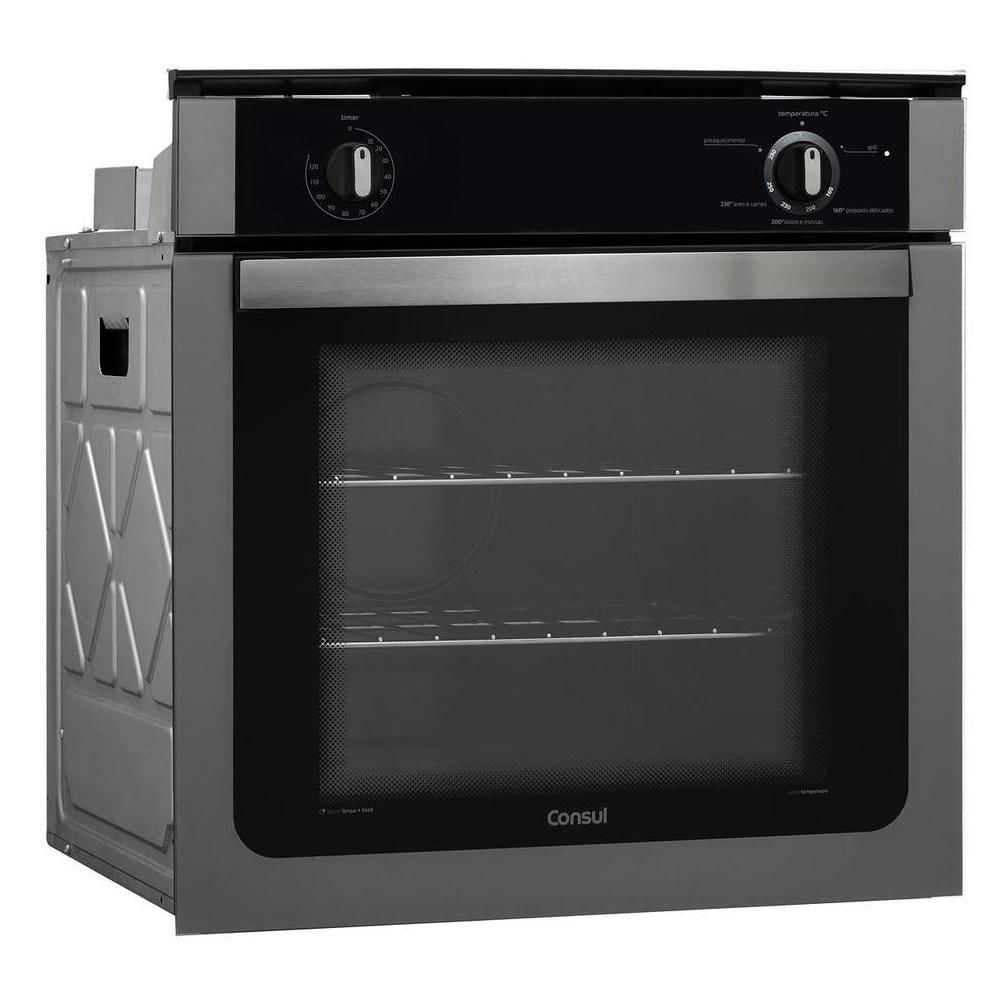 Forno De Embutir A Gás Consul COA84BR 78 Litros Prata 220V