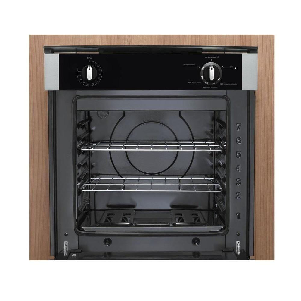 Forno De Embutir A Gás Consul COA84BR 78 Litros Prata 220V