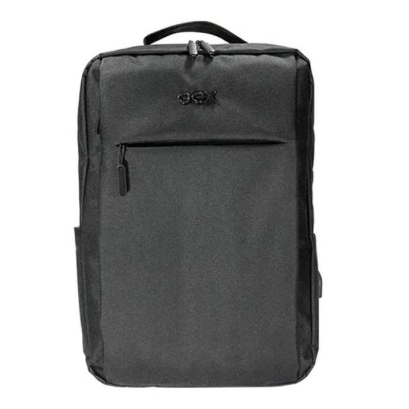 Mochila Executive Preta Para Notebook 15,6" Com USB BK109 OEX