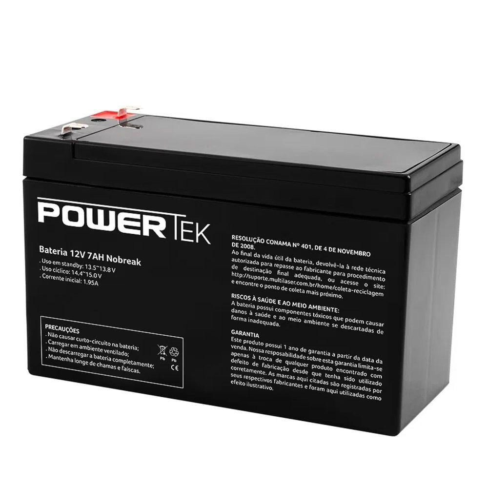 Bateria Para Nobreak 12v 7ah En013 Powertek