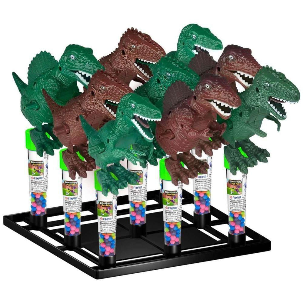 Brinquedo Dinossauro Pula Pula Display Com 9 Unidades