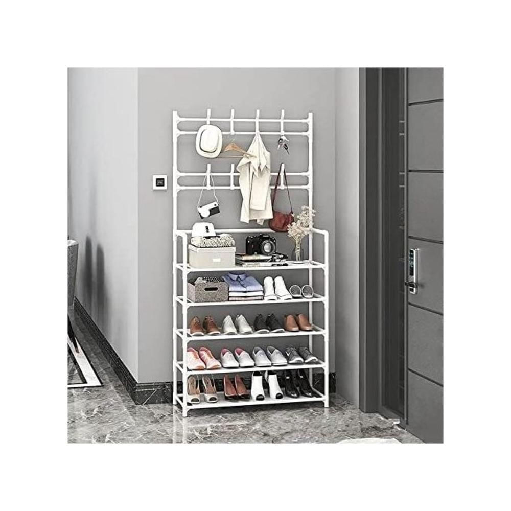 Guarda Roupa Organizador Arara 5 Prateleiras Cabideiro Rack Sapateira Bolsa Brinquedos Sapatos