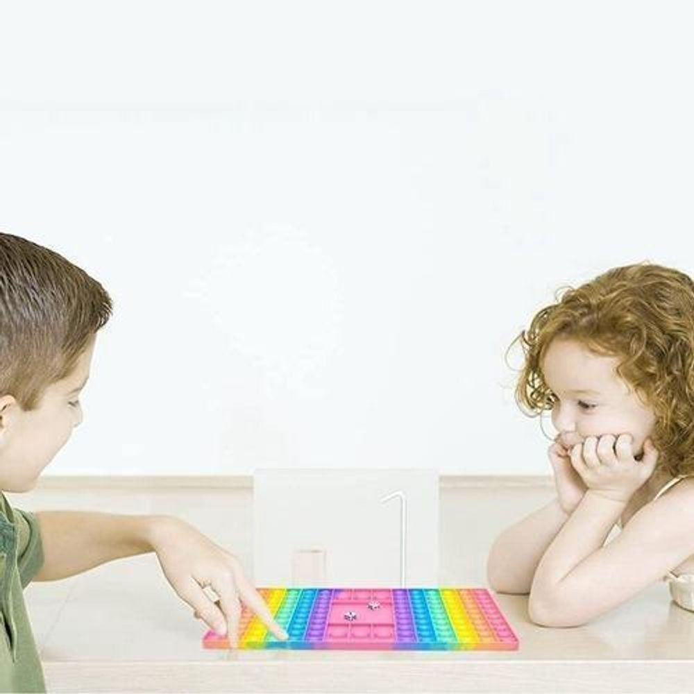 Pop It Tabuleiro Com Dados - Colorido