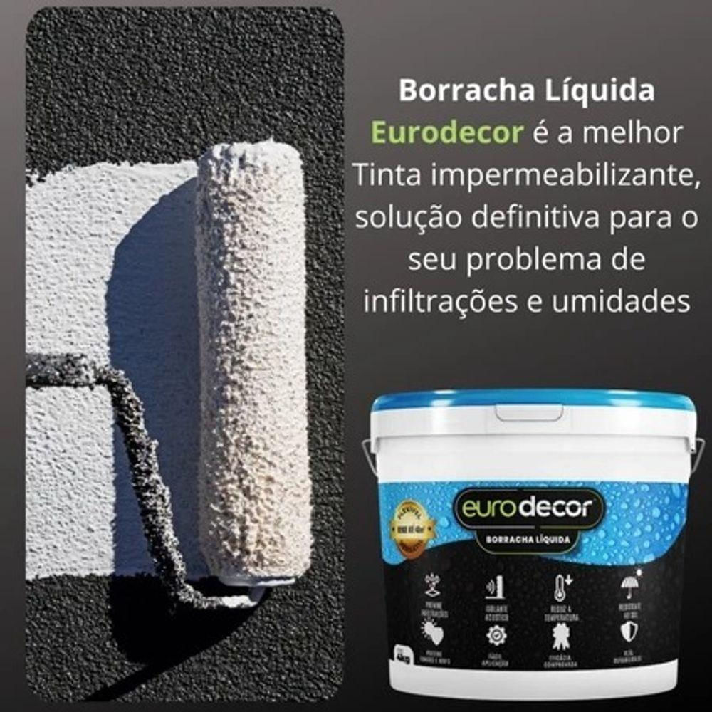 Borracha Líquida - Vermelho Telha 12kg E Impermeabilizante Contra Mofos E Infiltrações