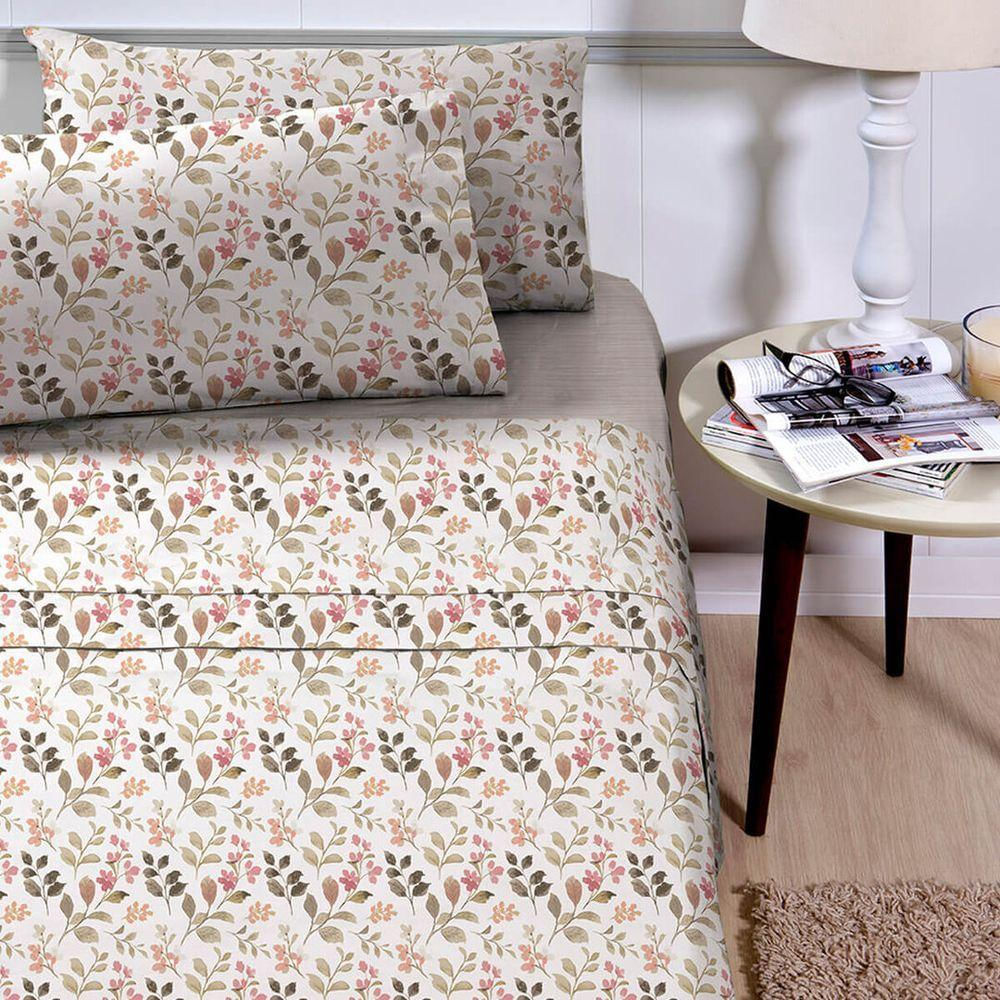 Jogo De Cama Queen 4 Peças 200 Fios Microtec