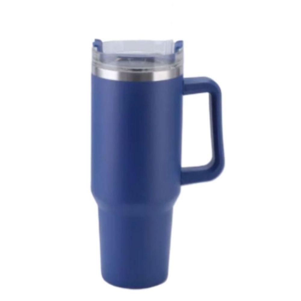 Copo Térmico Garrafa Para Bebidas Quentes E Frias Capacidade 1200ml Aço Inoxi Azul