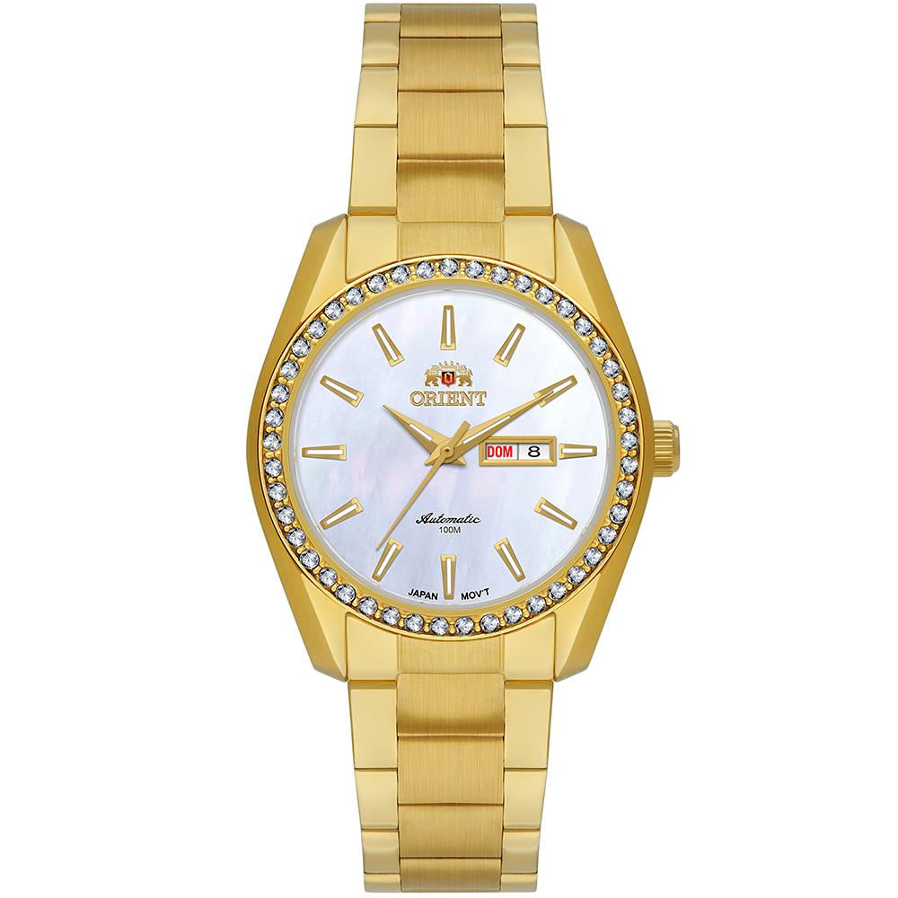 Relógio Orient Feminino Ref: Nh6gg004 B1kx Dourado Automático