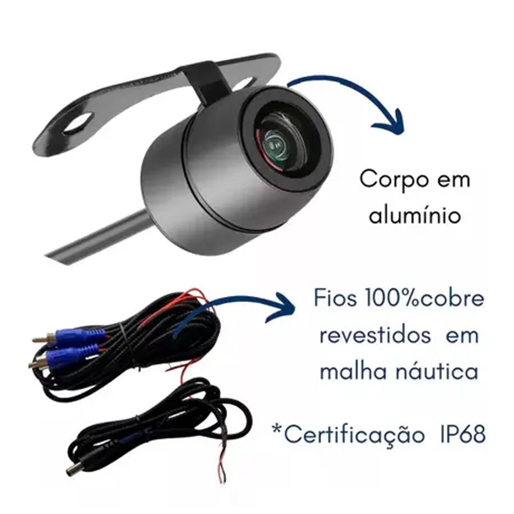 Camera Ré Borboleta Full 4k HD Colorida Linha Dinamica 180o