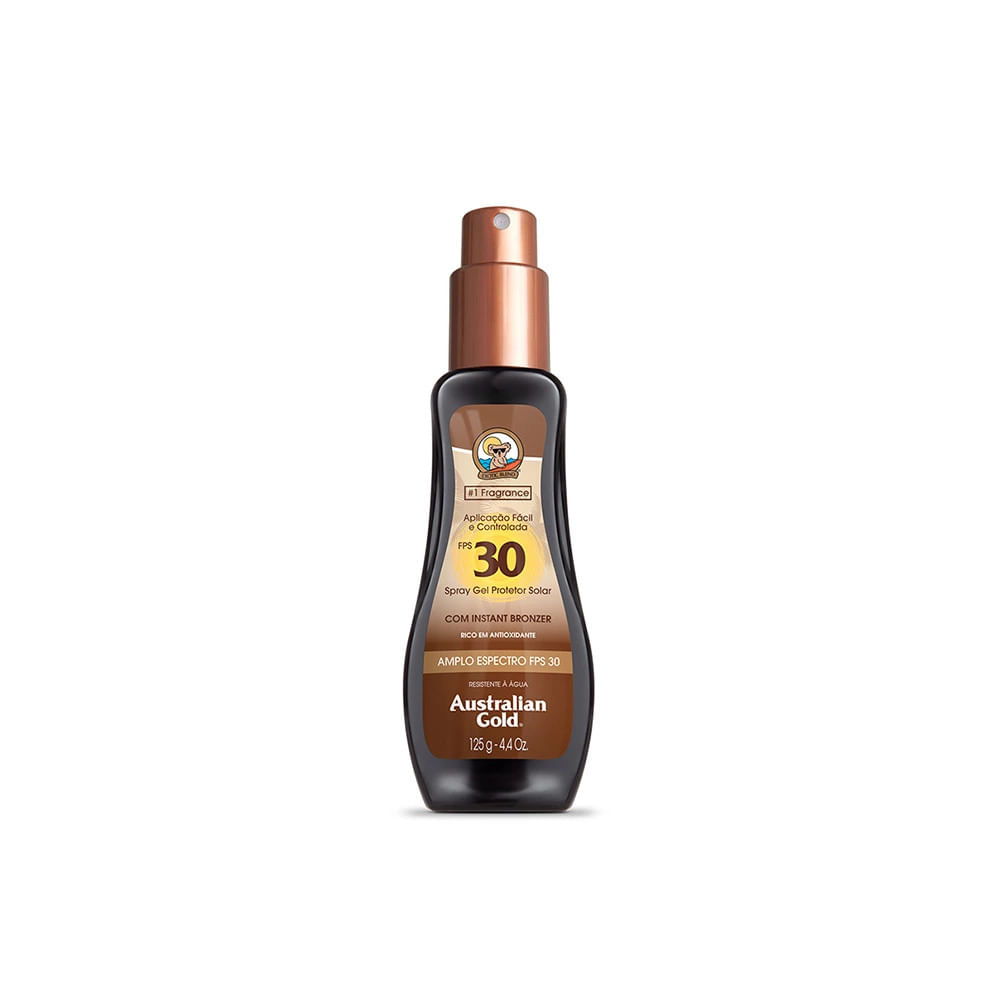 Protetor Solar Australian Gold Spray Gel Fps30 125ml