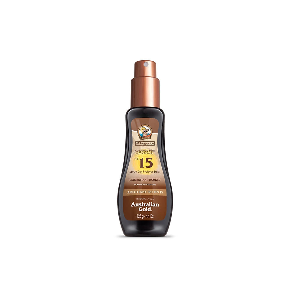 Protetor Solar Australian Gold Spray Gel Fps15 125ml