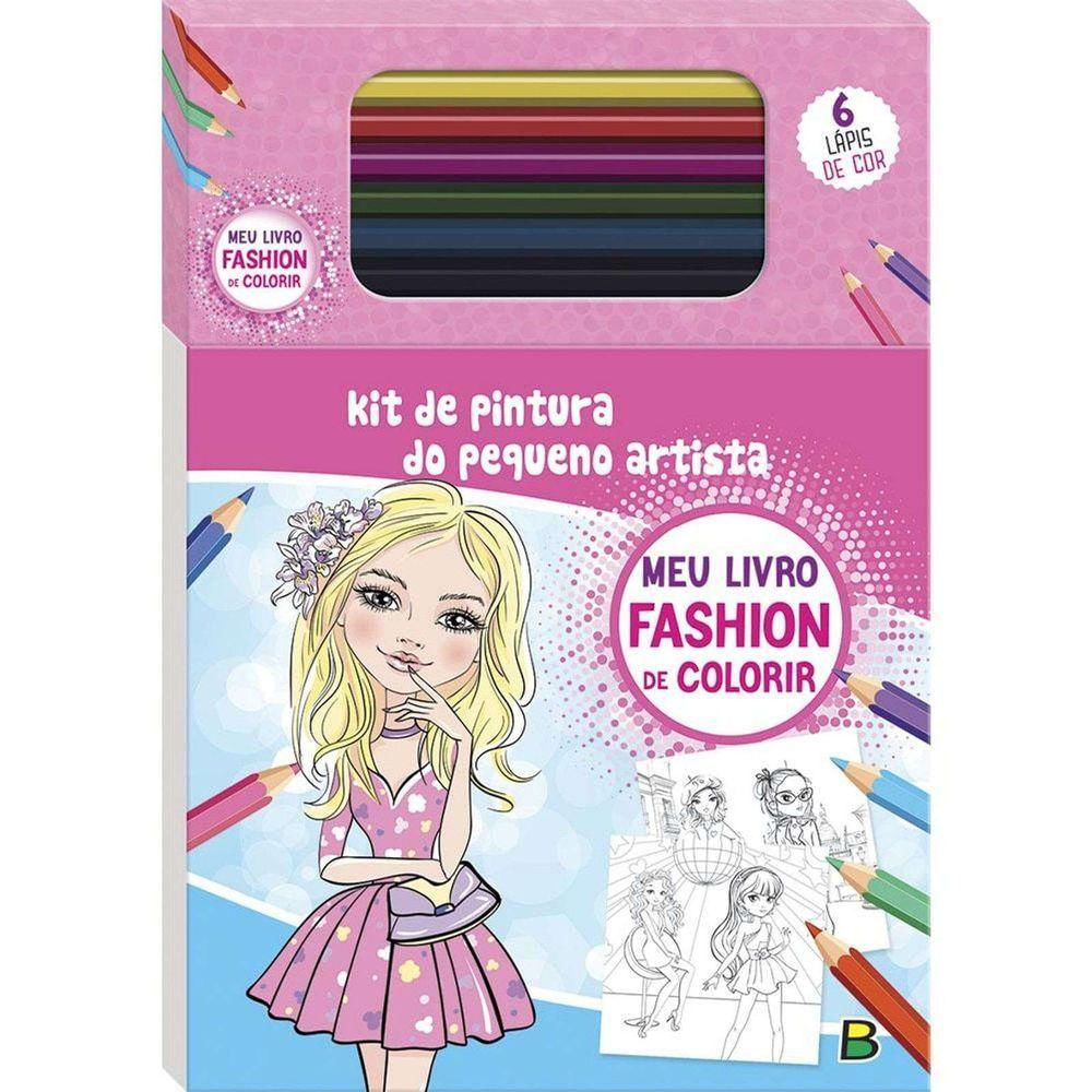 Livro Kit De Pintura Do Pequeno Artista Meu Livro Fashion