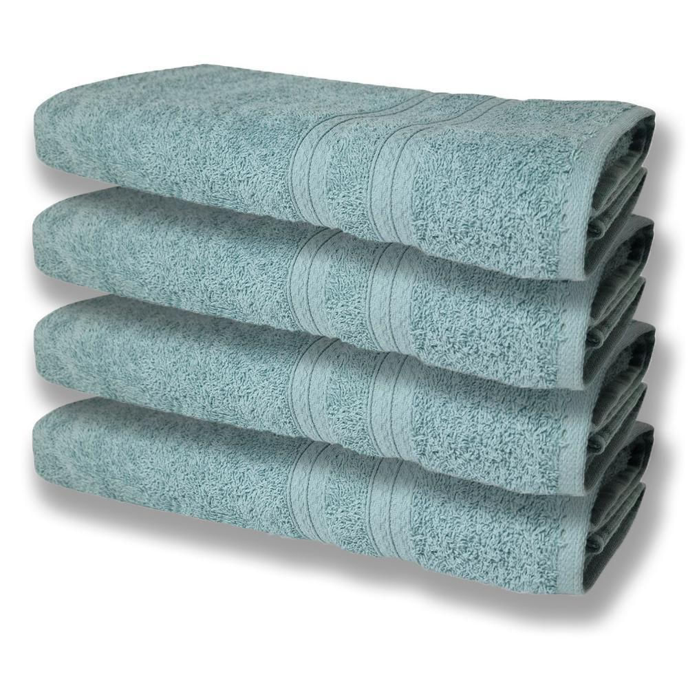 4 Toalhas Super Felpudas Grande E Grossa Algodão 80x150 Itália Soft Beka Verde Verde