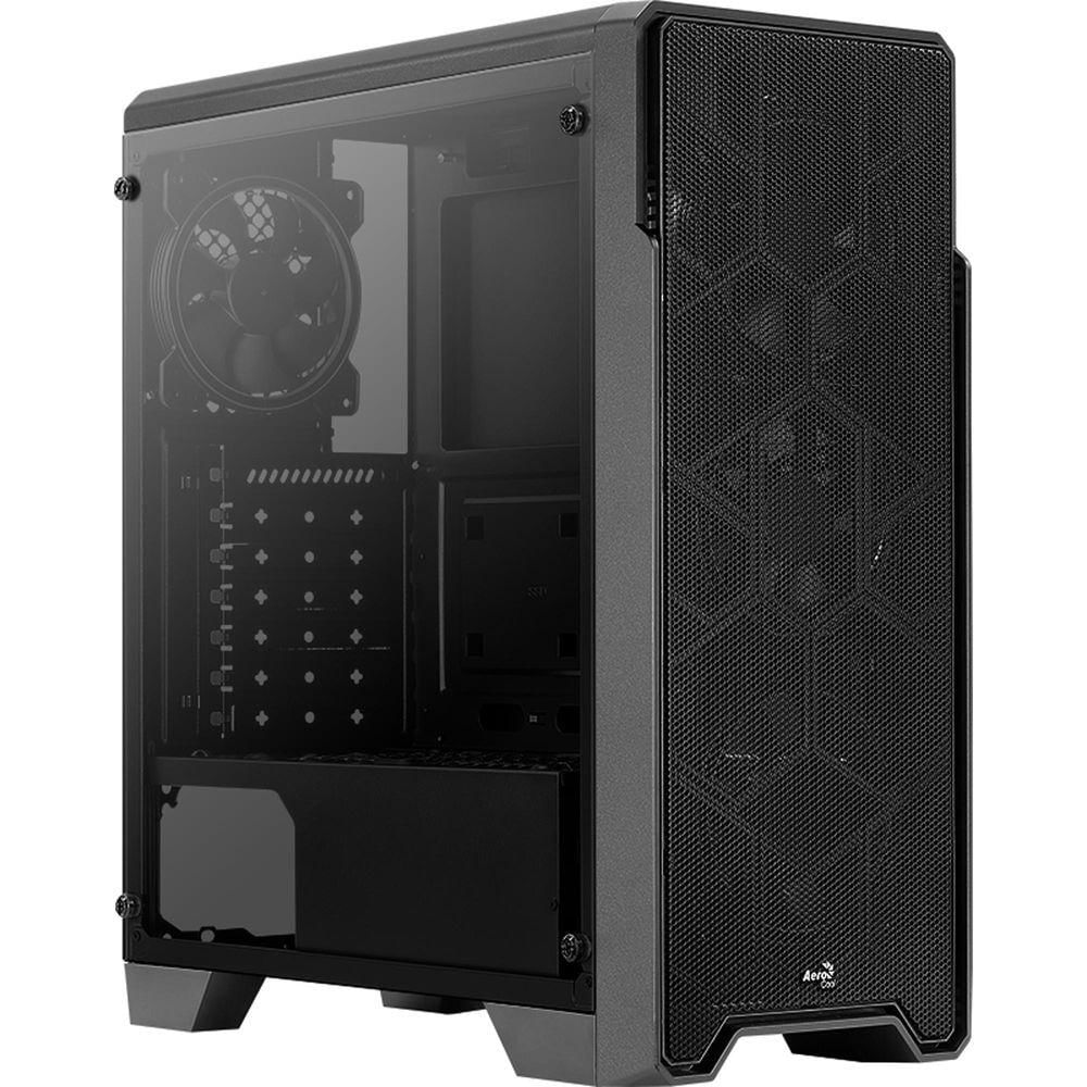 Gabinete Gamer Aerocool Ore Saturn Preto Rgb Lateral Acrílico