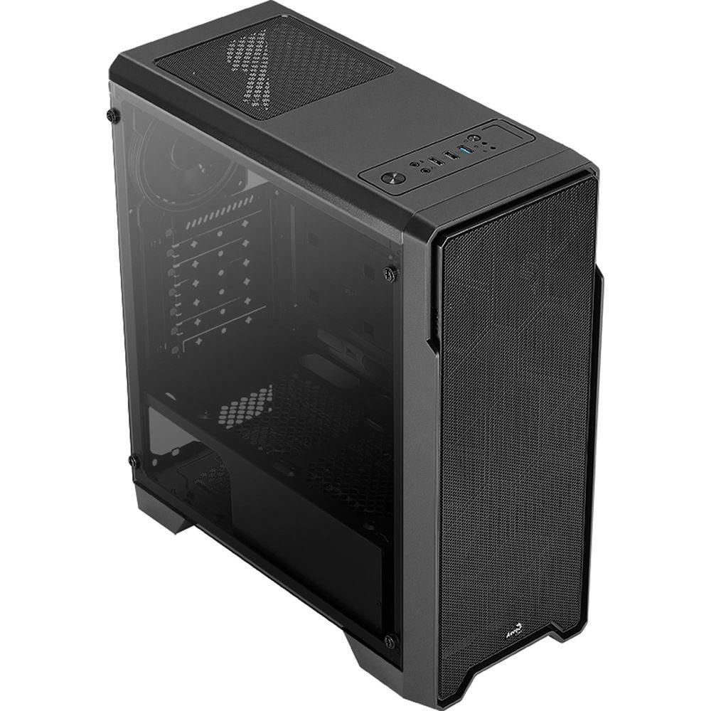 Gabinete Gamer Aerocool Ore Saturn Preto Rgb Lateral Acrílico