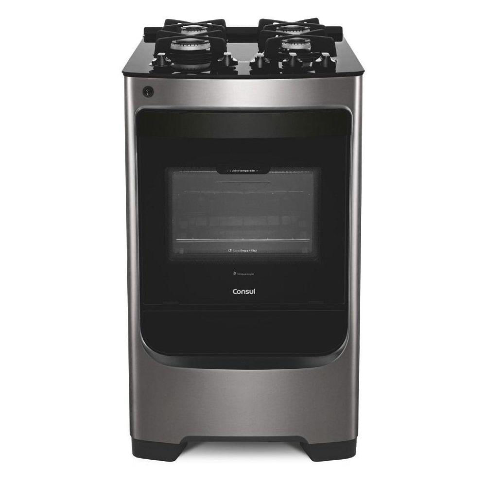 Fogão 4 Bocas Consul CFO4VAR Inox Acendimento Automático Bivolt