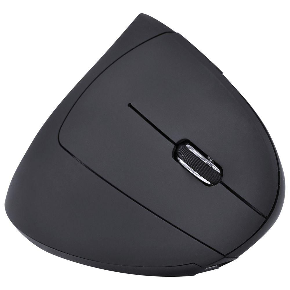 Mouse Sem Fio Recarregavel 2.4 Ghz ical Ergonomico Ortopedico Power Fit 1600 Dpi Preto Usb - Pm300